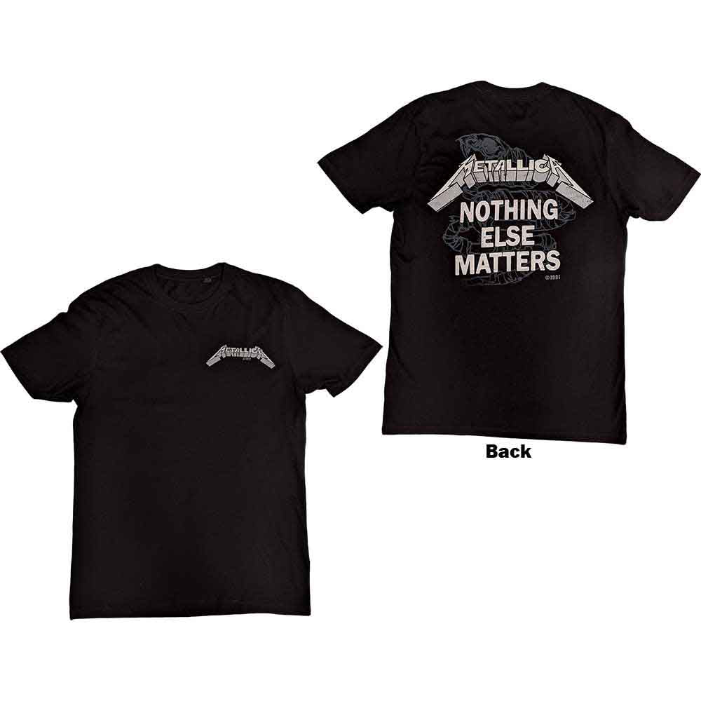 Mtallica Nothing Else Matters T Shirt Black Officially Licensed