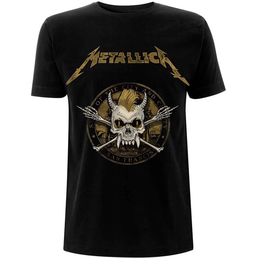 Metallica Scary Guy Seal Mens T Shirt Officially Licensed