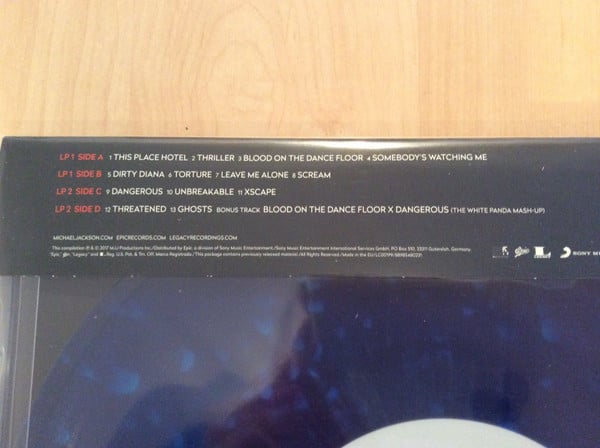 Michael Jackson Scream (GLOW IN THE DARK + BLUE SPLATTER VINYL) Vinyl Record