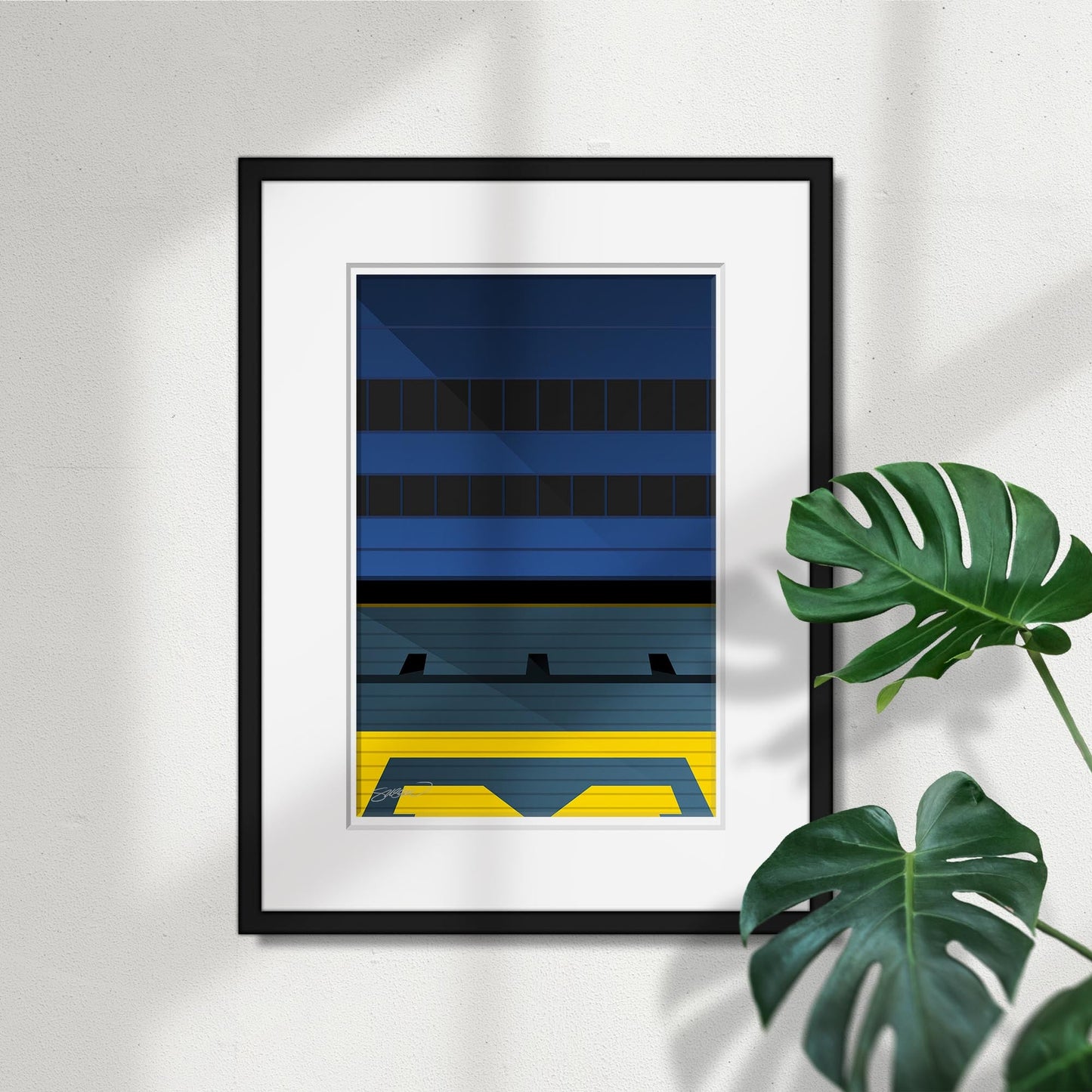 Minimalist Michigan Stadium (Grandstand)