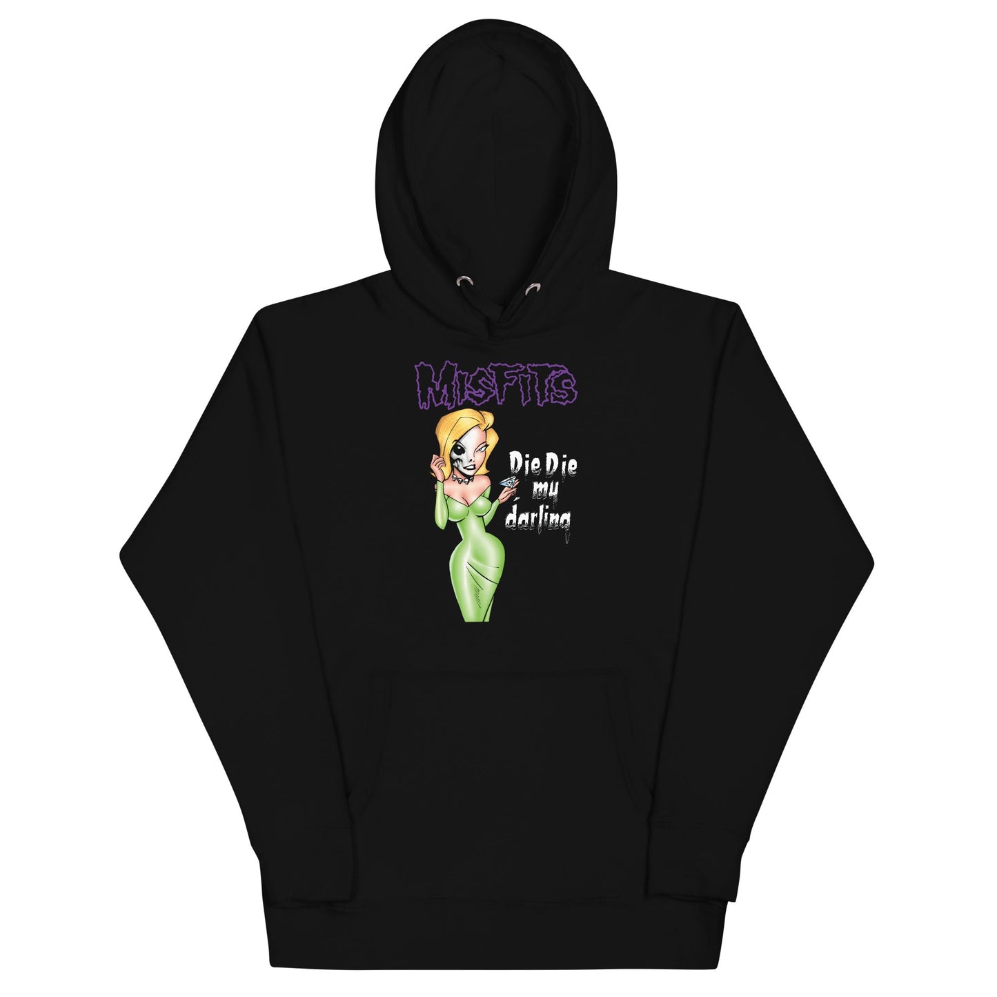 Misfits Die Die My Darling Mens Officially Licensed Hoodie Black