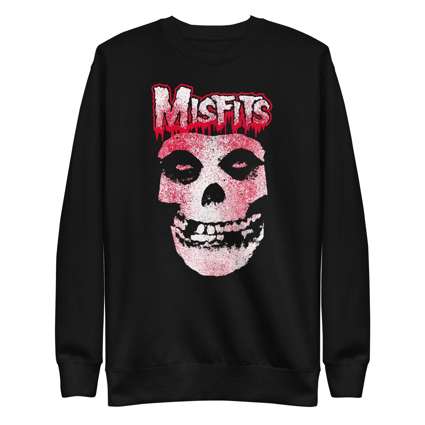 Misfits Tagged Skull Mens Sweatshirt Black