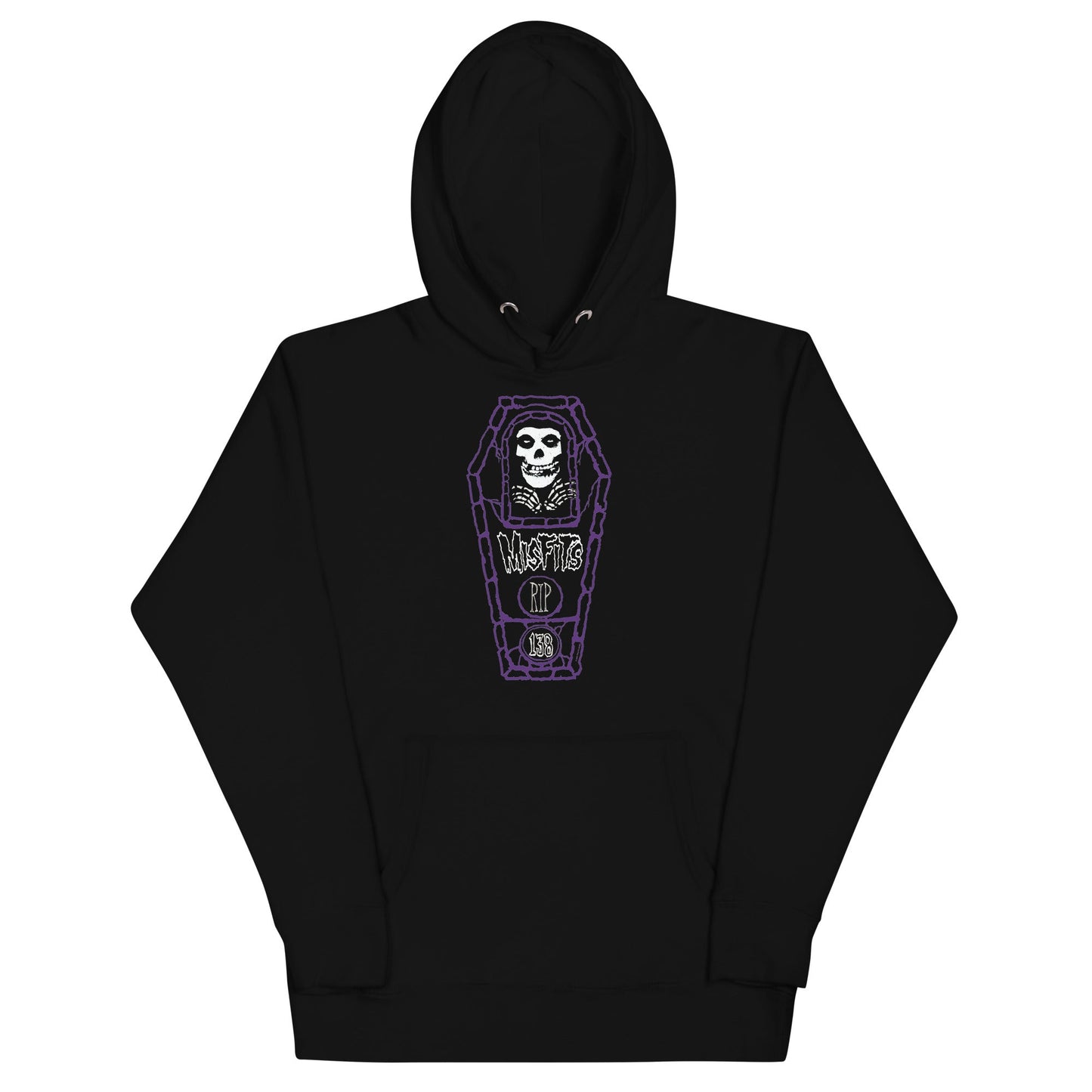 Misfits Casket Mens Officially Licensed Hoodie Black