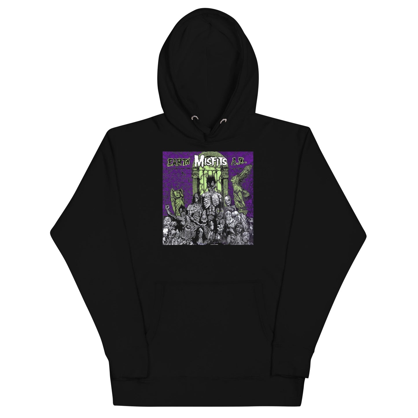 Misfits Earth Mens Officially Licensed Hoodie Black