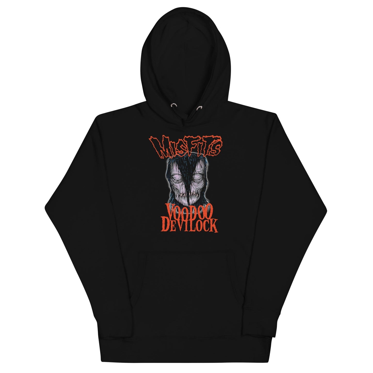 Misfits VooDoo Devilock Mens Officially Licensed Hoodie Black