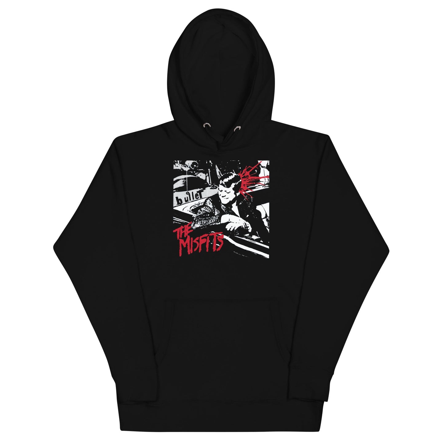 Misfits Bullett Mens Officially Licensed Hoodie Black