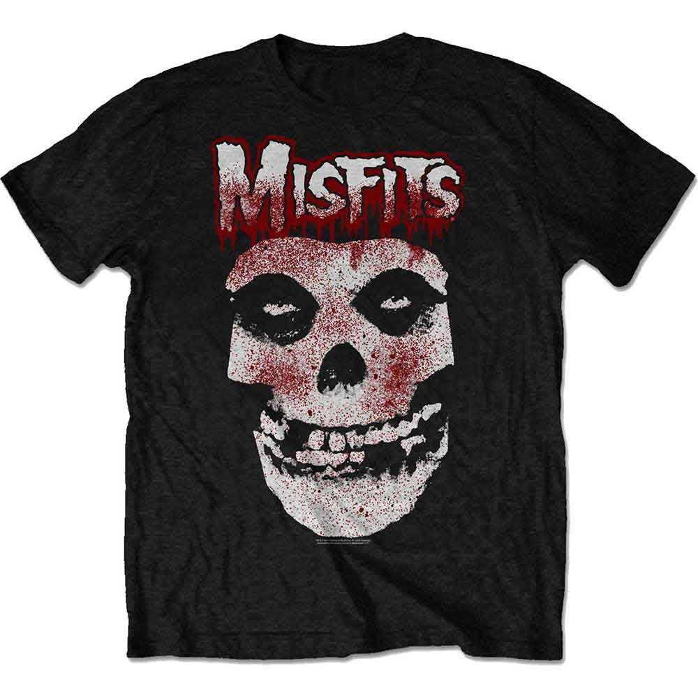 Misfits Blood Drip Skull Mens T Shirt Officially Licensed