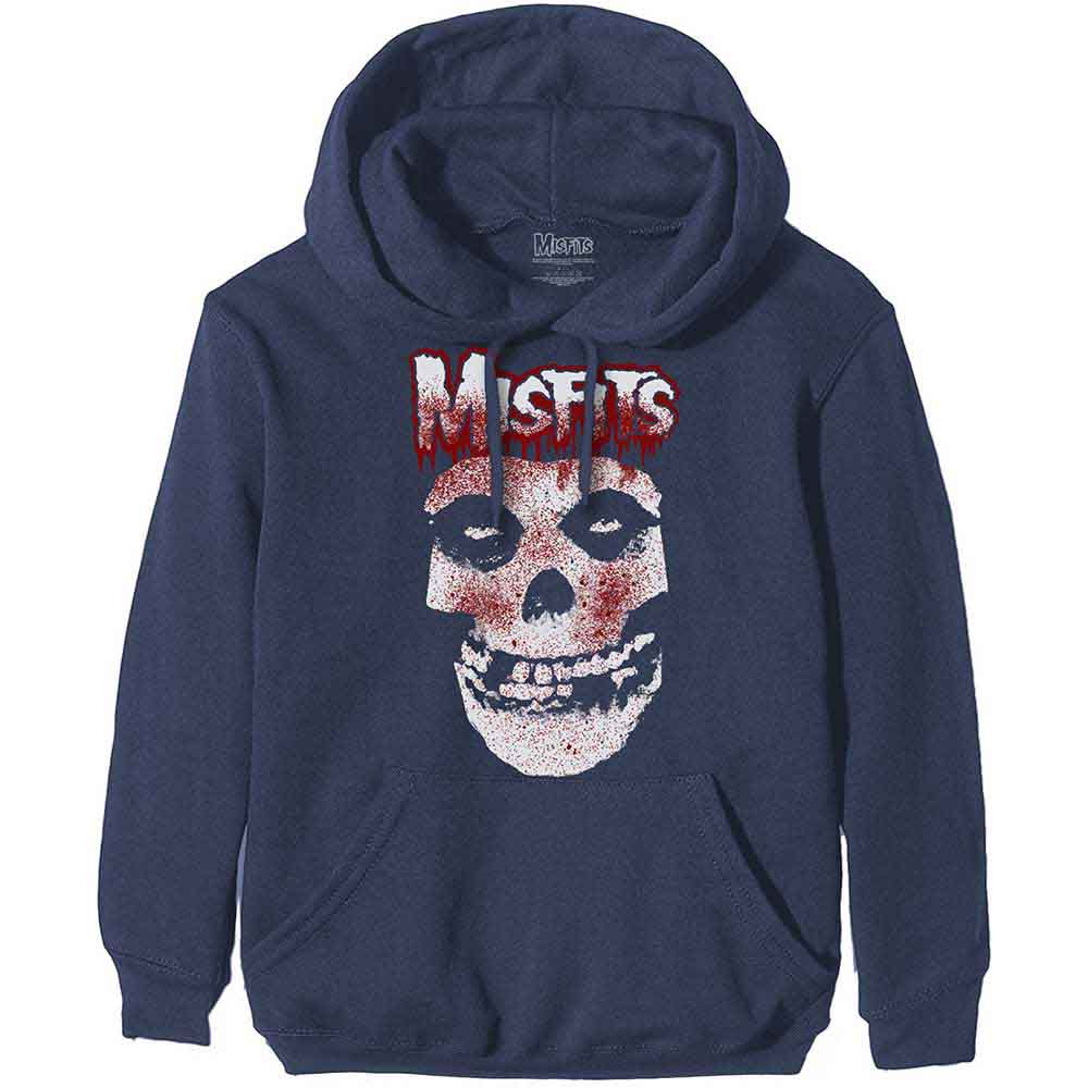 Misfits Blood Drip Skull Hoodie Sweatshirt Officially Licensed