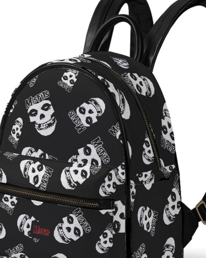 Misfits Classic Logo Mini Backpack Vegan Leather Officially Licensed