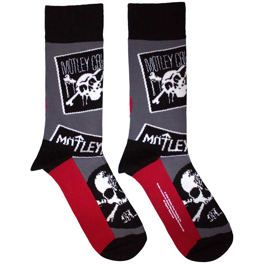Motley Crue Logos Socks Officially Licensed