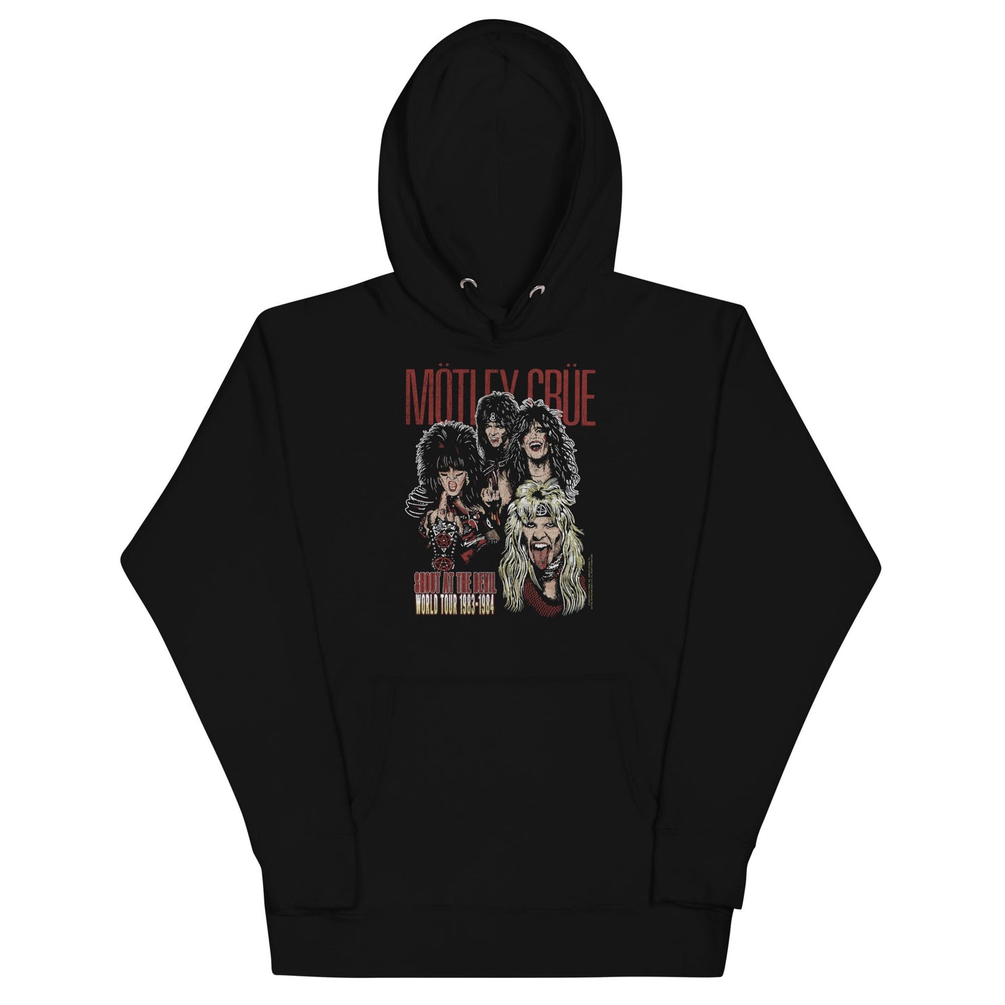 Motley Crue Shout at the Devil Mens Officially Licensed Hoodie Black
