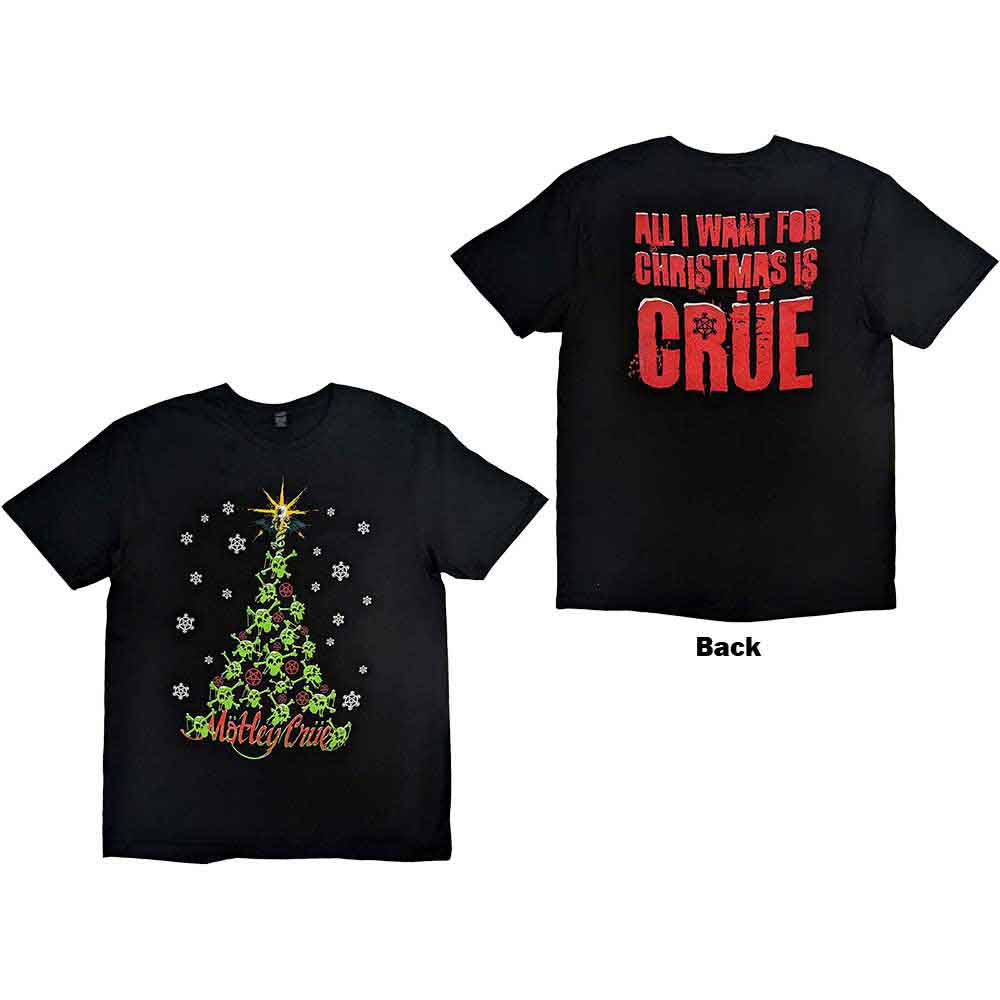 Motley Crue Xmas Crue Mens T Shirt Officially Licensed