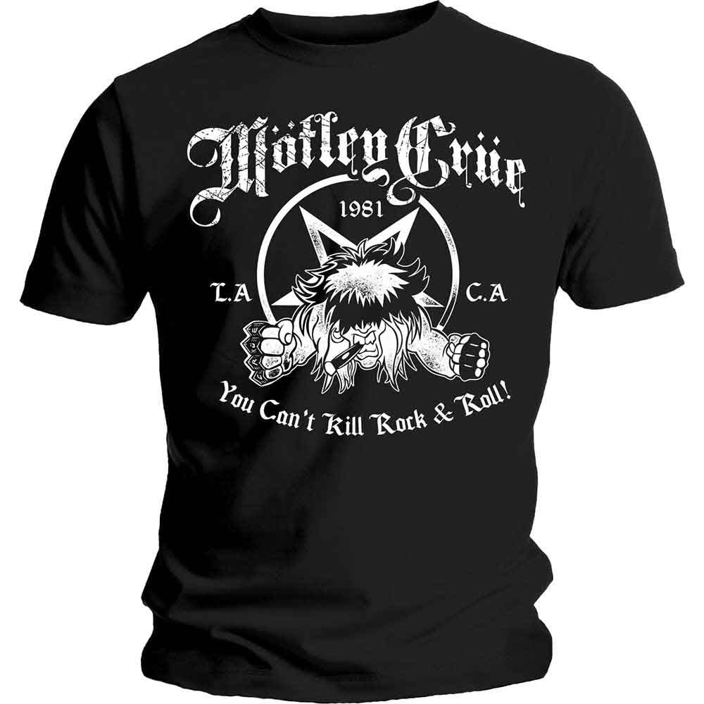 Motley Crue You Can't Kill Rock & Roll Mens T Shirt Officially Licensed