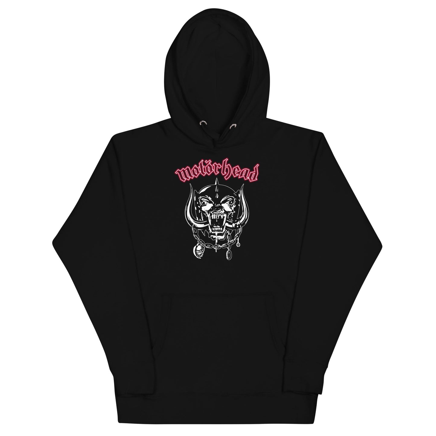 Motorhead Red Logo Mens Officially Licensed Hoodie Black