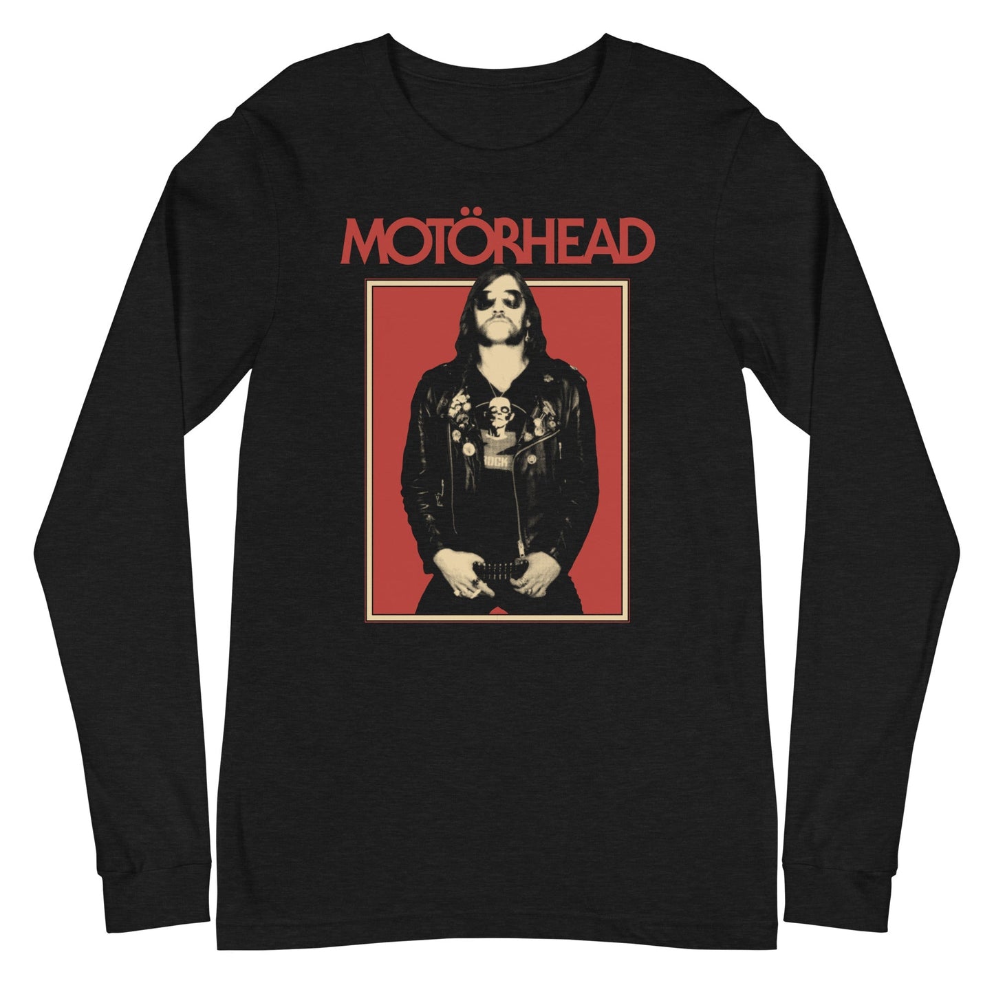 Motorhead Leather Stare Mens Long Sleeve Shirt Black