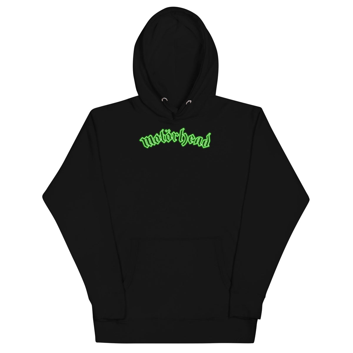 Motorhead Neon Green Moon Mens Officially Licensed Hoodie Black