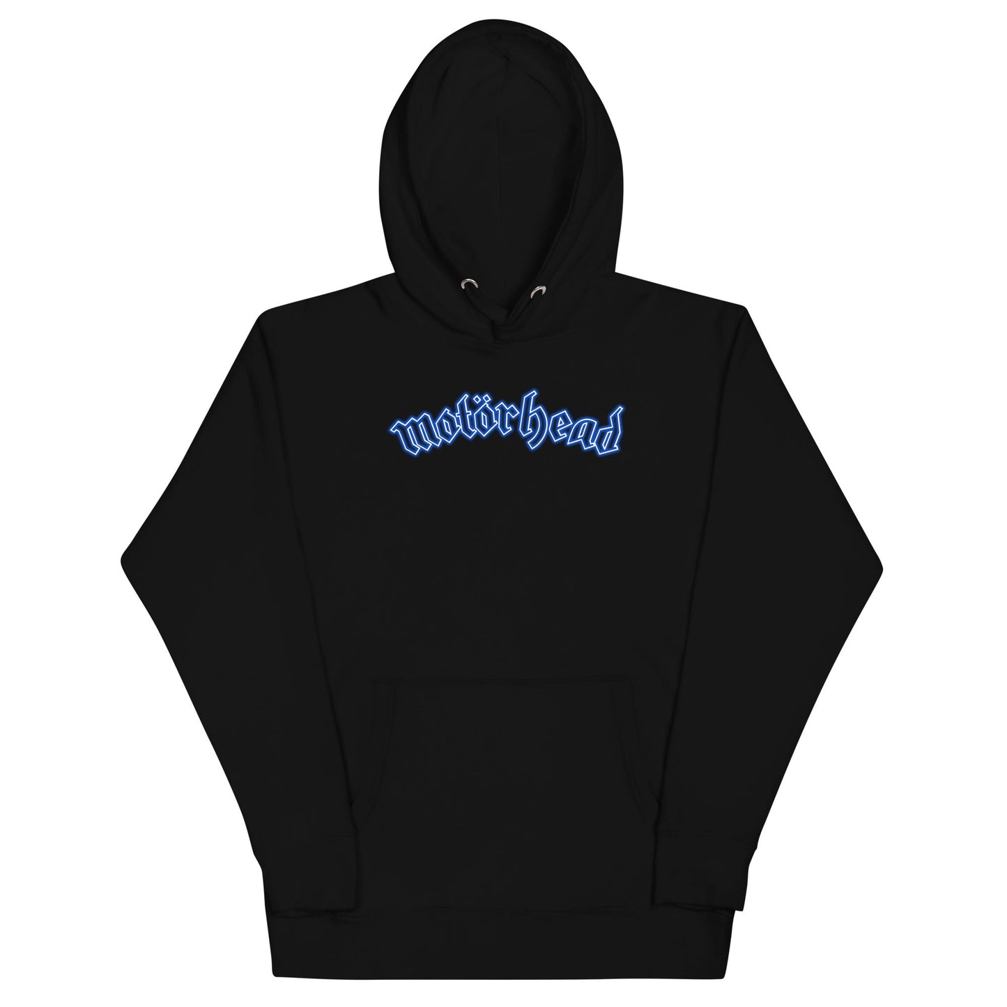 Motorhead Neon Blue Moon Mens Officially Licensed Hoodie Black