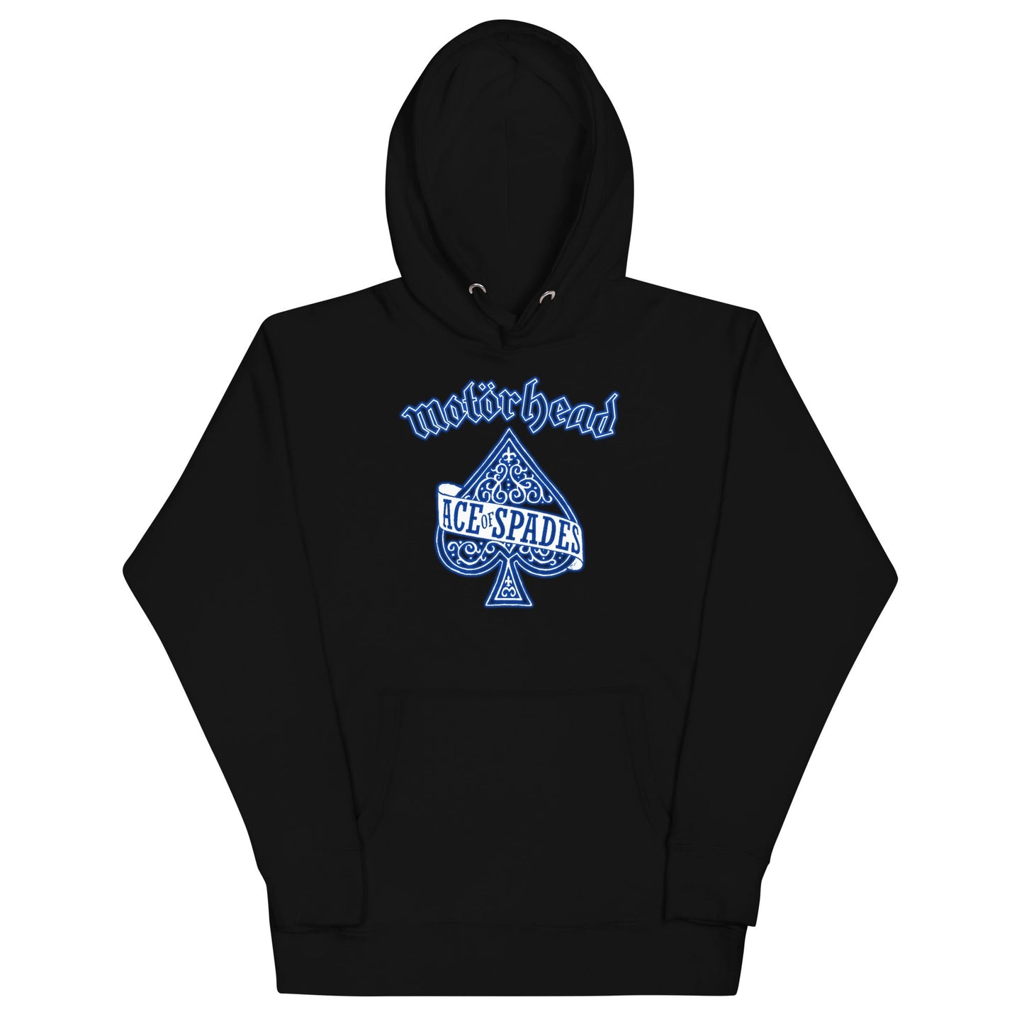 Motorhead Blue Ace Mens Officially Licensed Hoodie Black