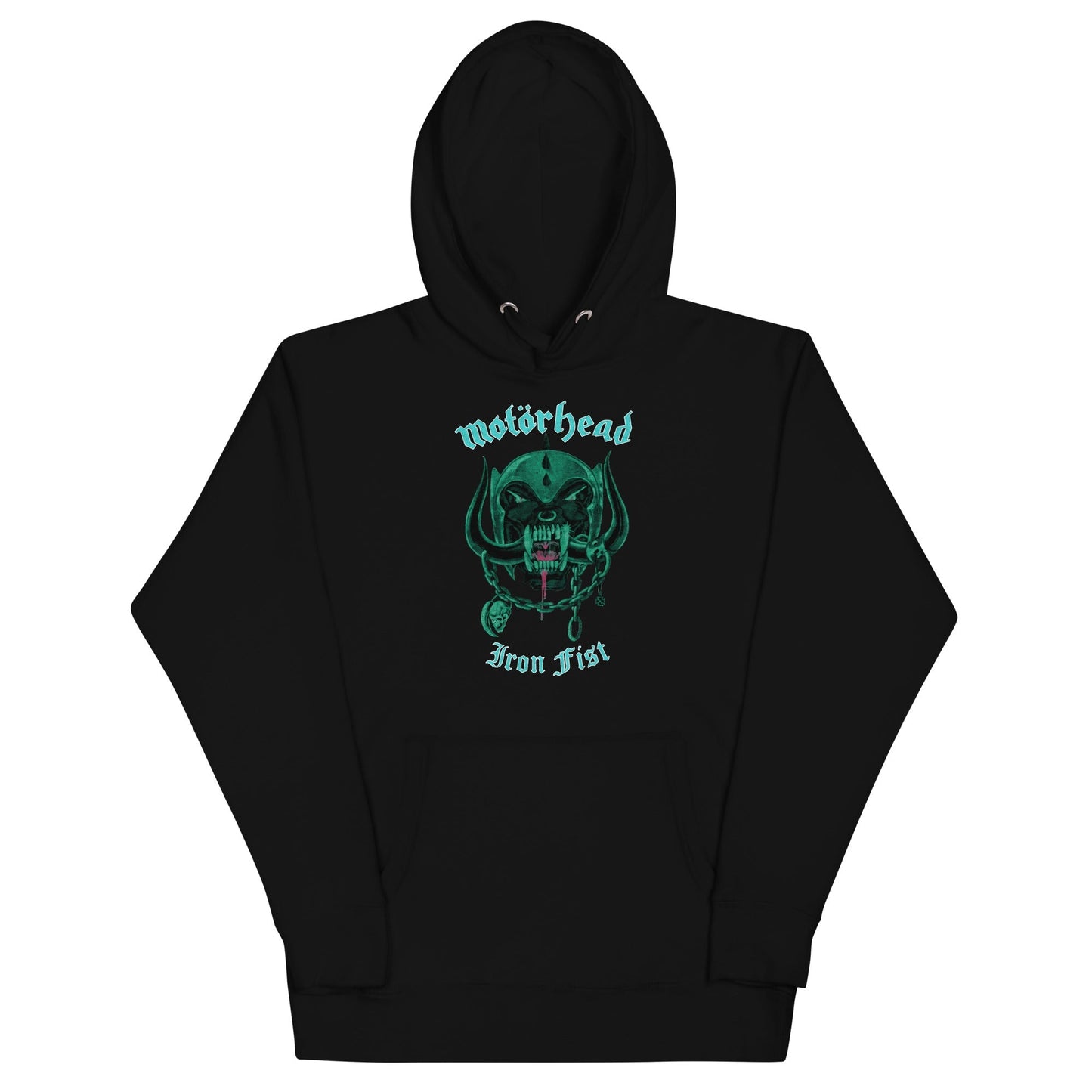 Motorhead Iron Fist Mens Officially Licensed Hoodie Black