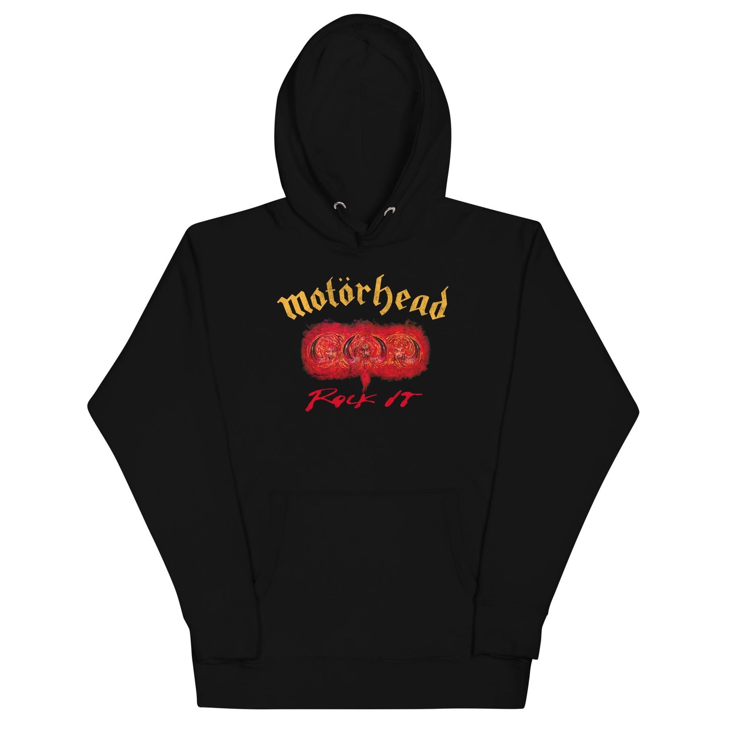 Motorhead Rock It Mens Officially Licensed Hoodie Black
