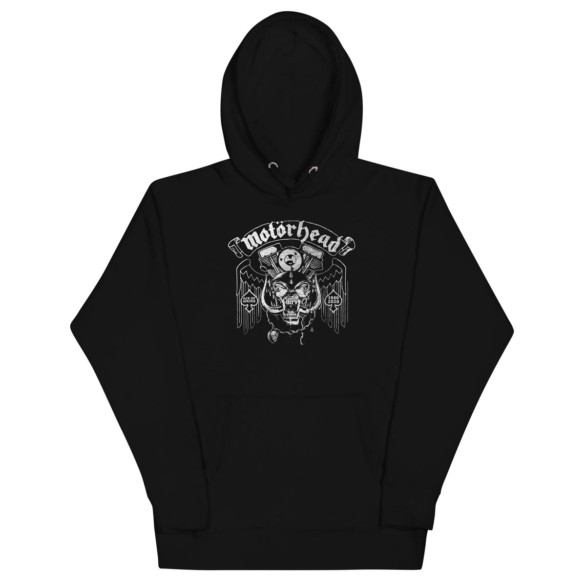 Motorhead 40 Aces Mens Mens Officially Licensed Hoodie Black