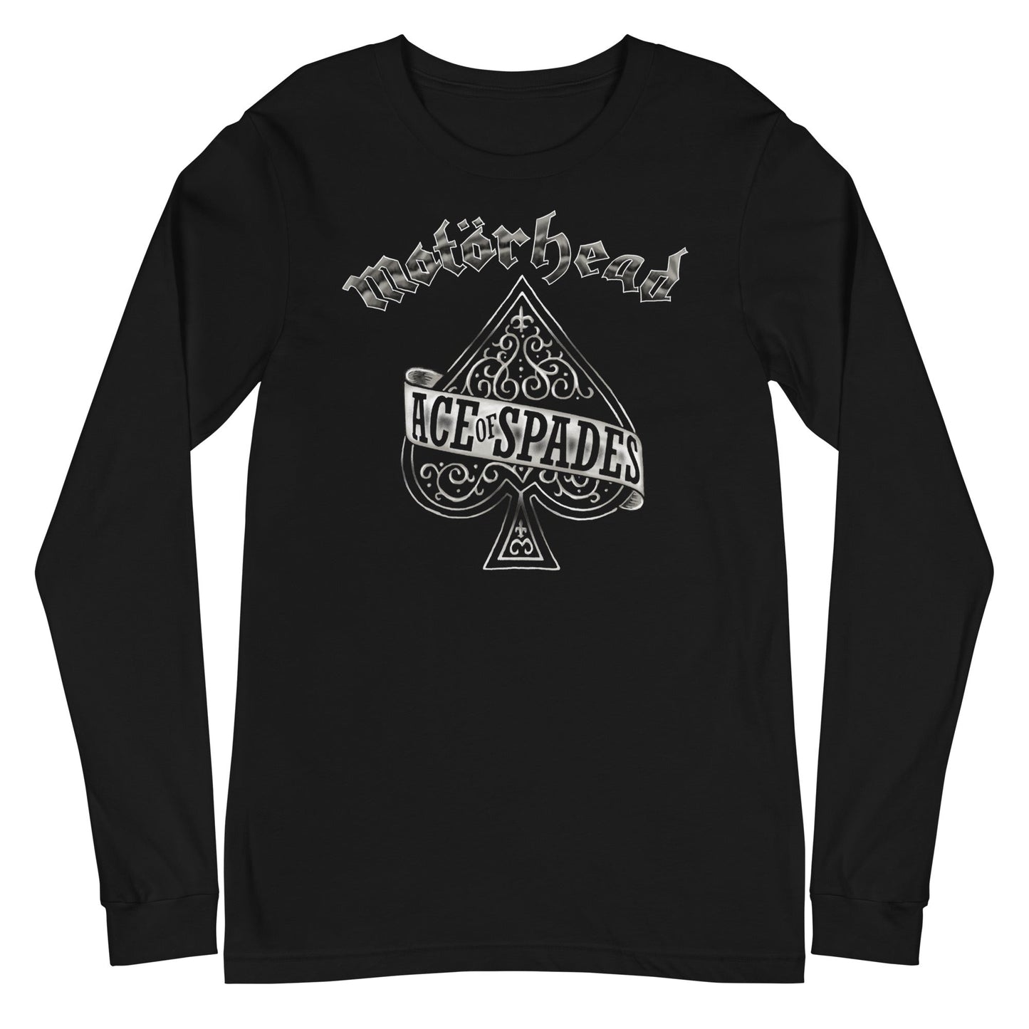 Motorhead Silver Ace Mens Long Sleeve Shirt Black