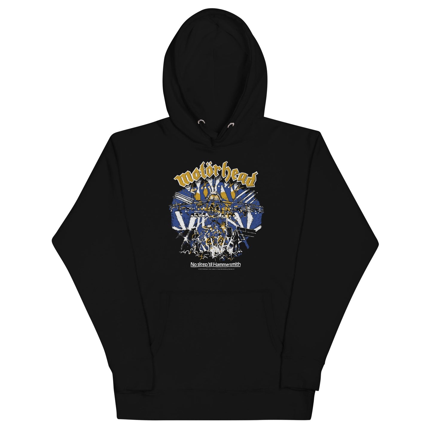 Motorhead No Sleep 'til Hammersmith Mens Officially Licensed Hoodie Black