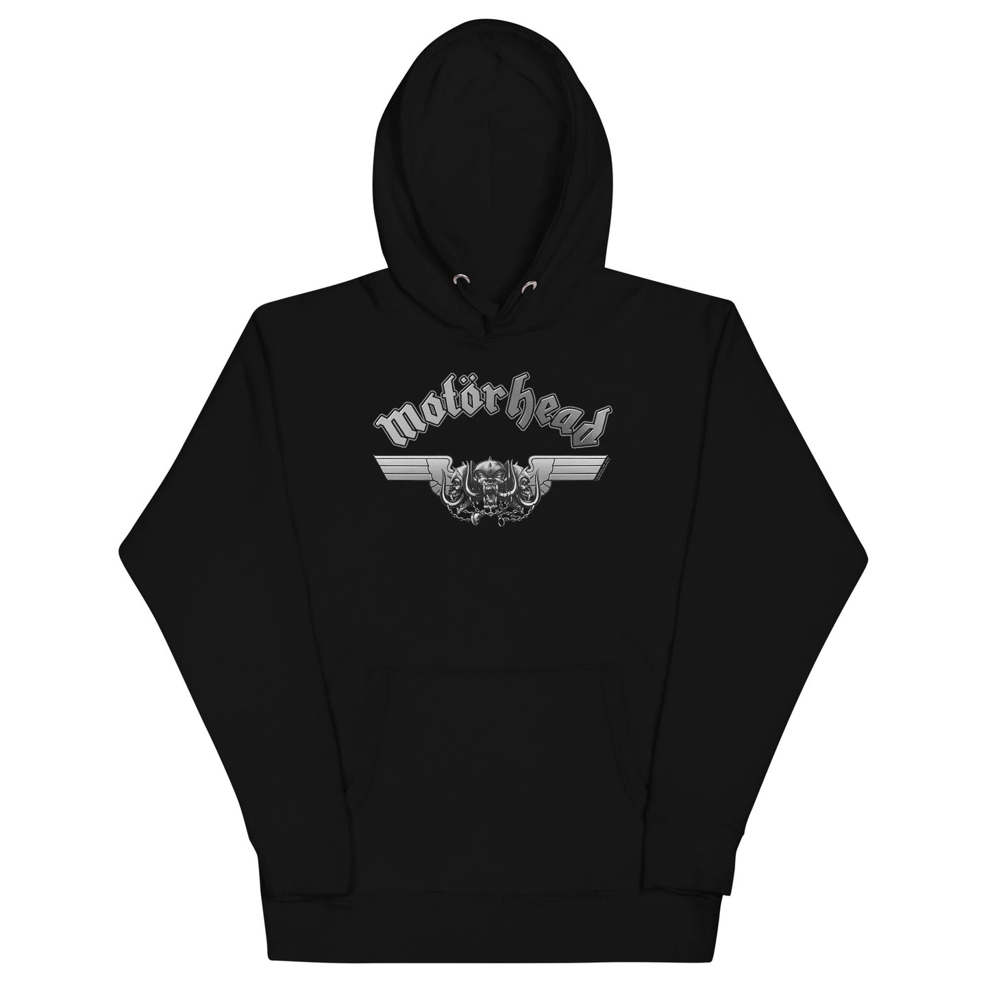 Motorhead Steel Logo Mens Officially Licensed Hoodie Black