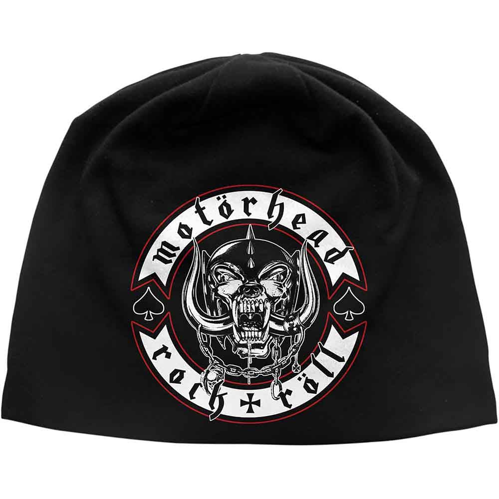 Motörhead Biker Badge Beanie Hat Officially Licensed