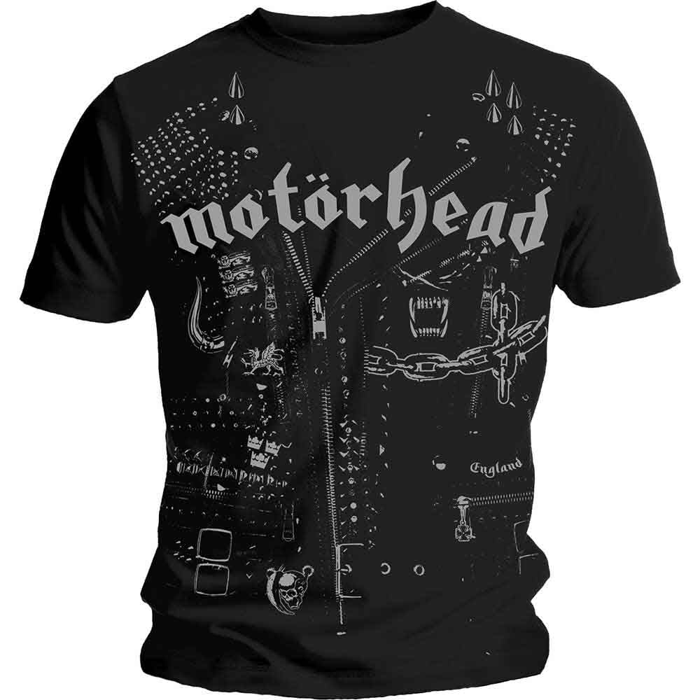 Motorhead Leather Jacket Mens T Shirt Officially Licensed