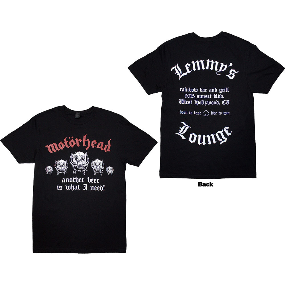 Motorhead Lemmy's Lounge Mens T Shirt Officially Licensed
