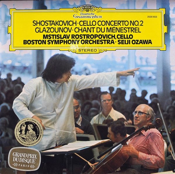 Shostakovich Cello Concerto No.2 - Glazounov Chant Du Ménestrel Vinyl Record