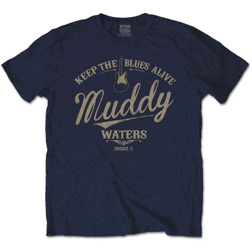 Muddy Waters Keep The Blues Alive Mens T Shirt Officially Licensed