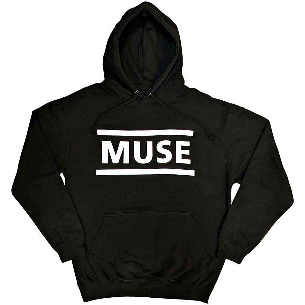 Muse White Logo Hoodie Sweatshirt Officially Licensed