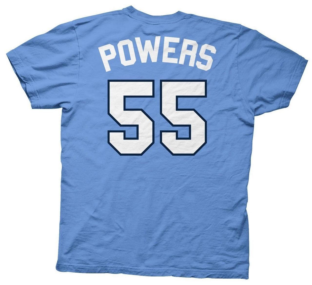 Myrtle Beach Mermen Logo 55 Kenny Powers Mens T Shirt Blue