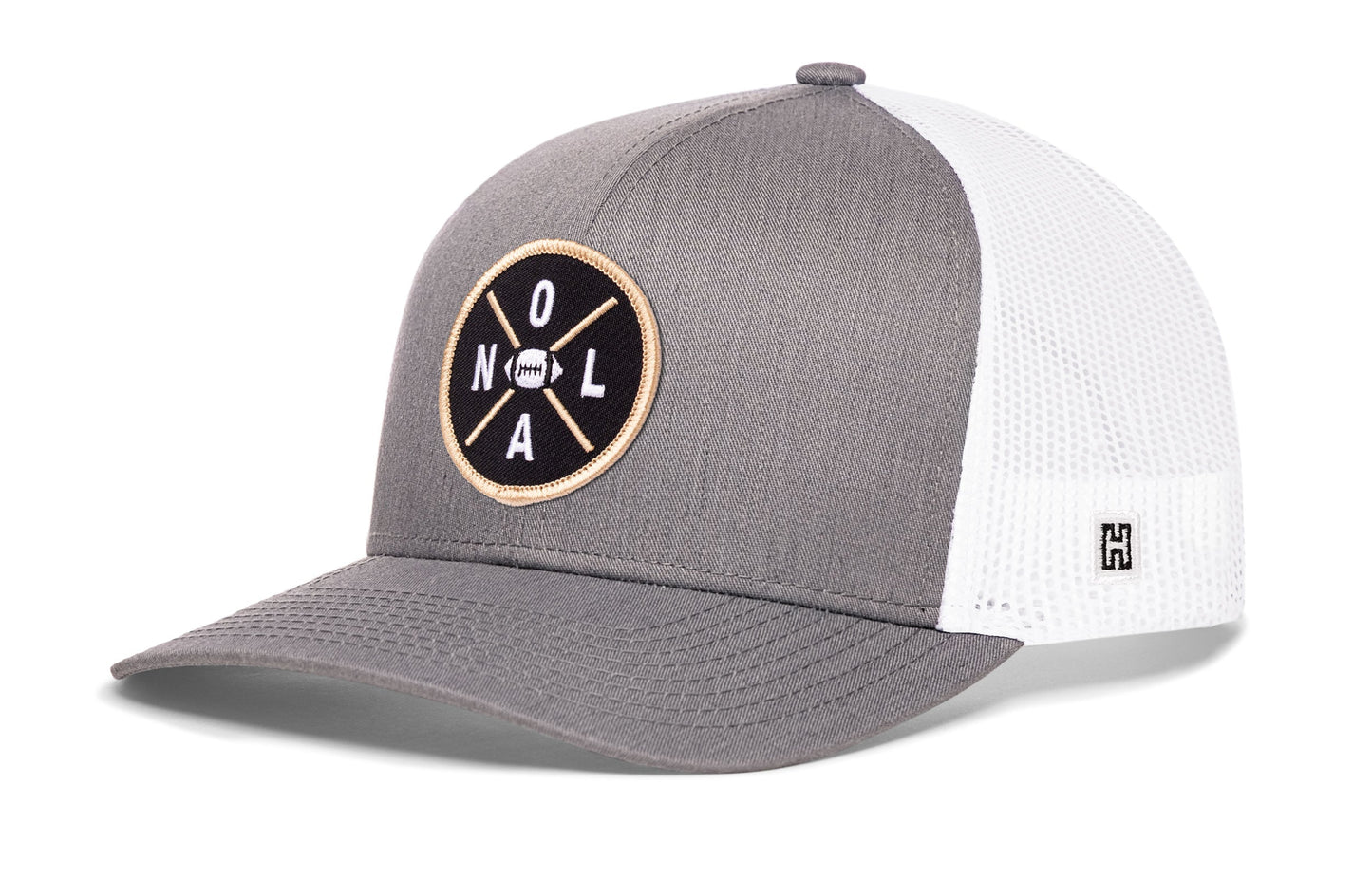 New Orleans Trucker Hat | Black NOL X Football Snapback