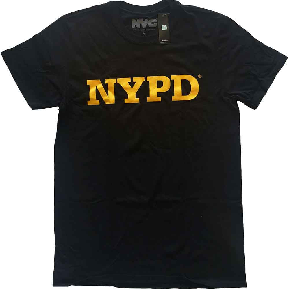 New York City NYPD Text Logo Mens T Shirt Officially Licensed