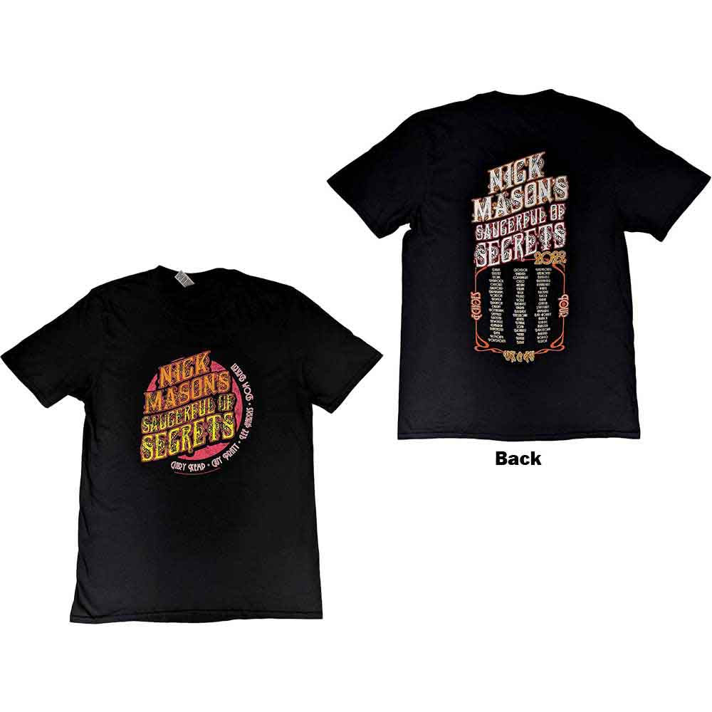 Nick Mason's Saucerful of Secrets Echoes European Tour 2022 Mens T Shirt Officially Licensed