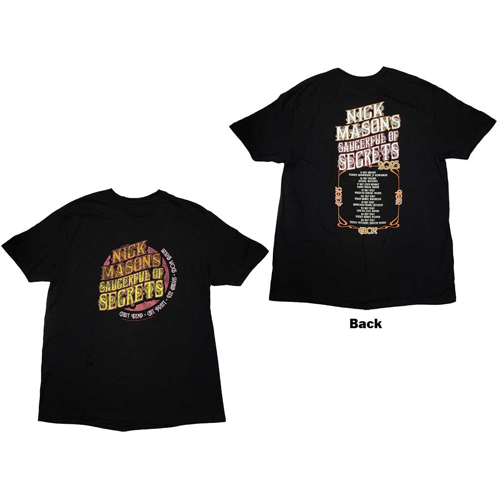 Nick Mason's Saucerful of Secrets Europe Tour 2023 Mens T Shirt Officially Licensed