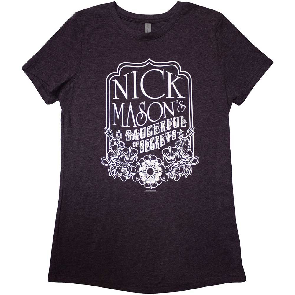 Nick Mason's Saucerful of Secrets Flowers Womens T Shirt Officially Licensed