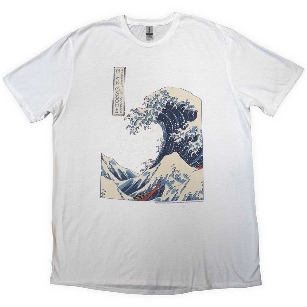 Nick Mason's Saucerful of Secrets Hokusai Wave Mens T Shirt Officially Licensed