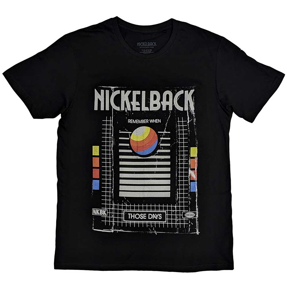 Nickelback Those Days VHS T Shirt Black Officially Licensed