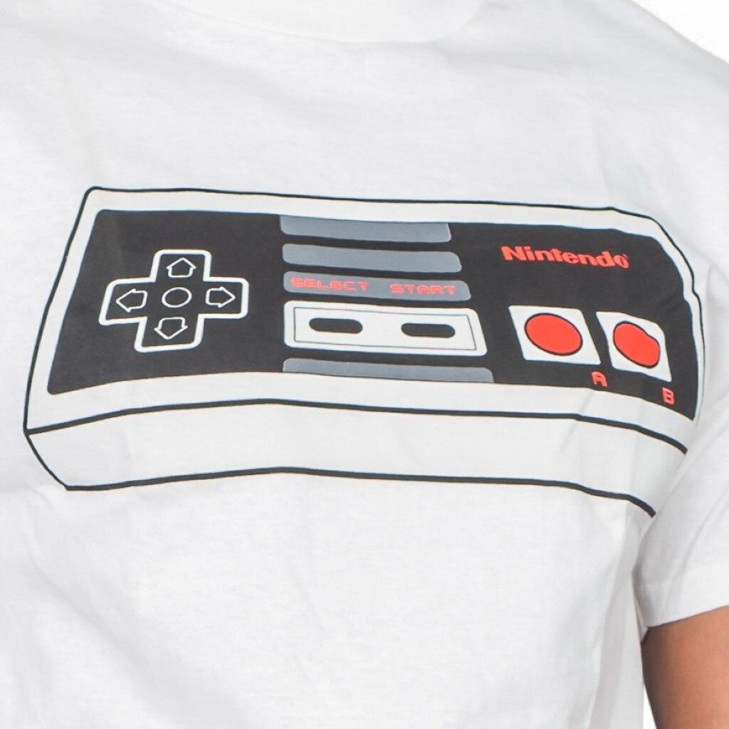 Nintendo Controller White Adult T-shirt