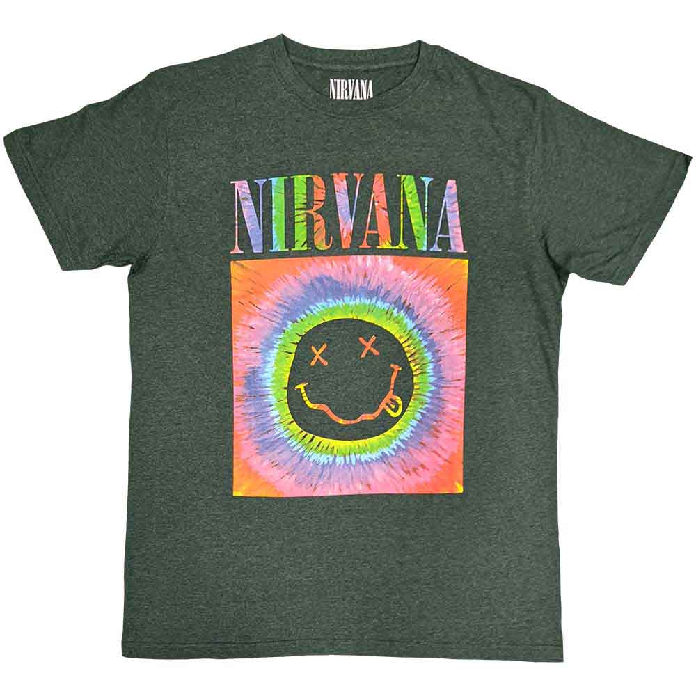Nirvana Happy Face Glow Box Mens T Shirt Officially Licensed