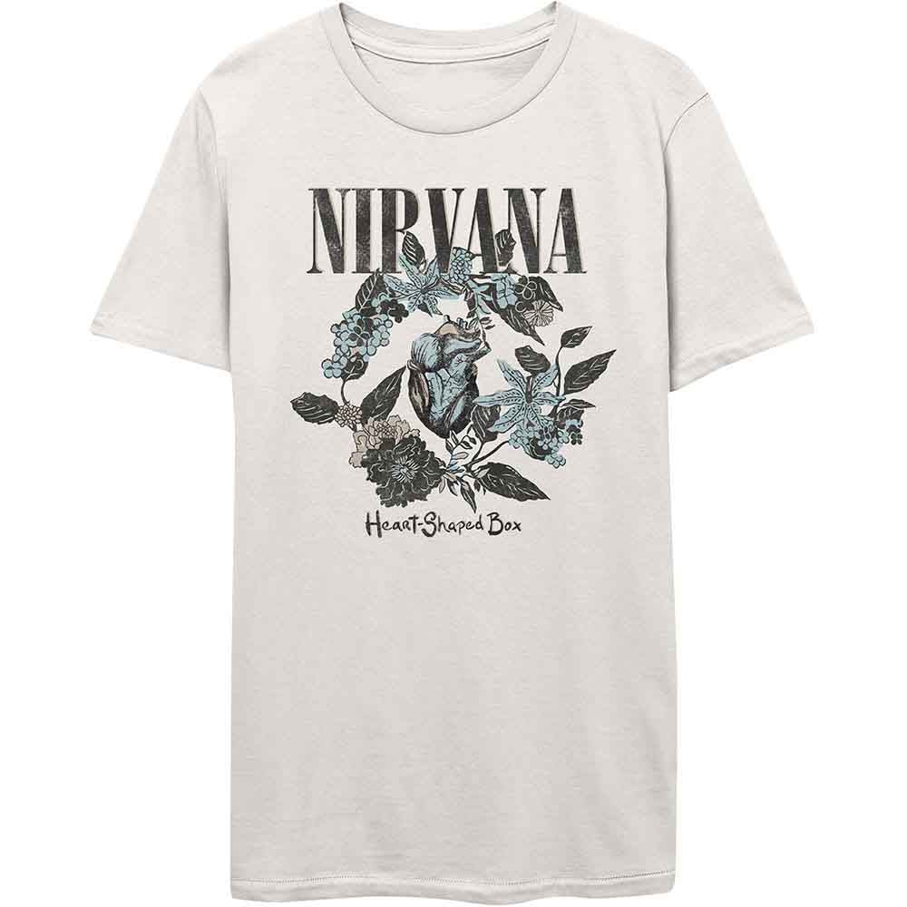 Nirvana Heart Shape Box Mens T Shirt Officially Licensed