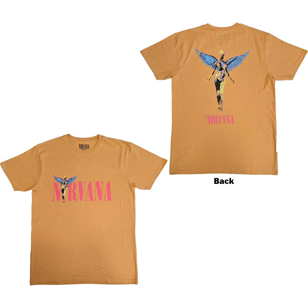 Nirvana In Utero Angel Mens T Shirt Officially Licensed