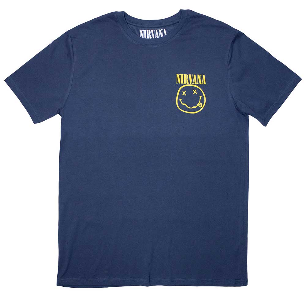 Nirvana Mini Happy Face Mens T Shirt Officially Licensed