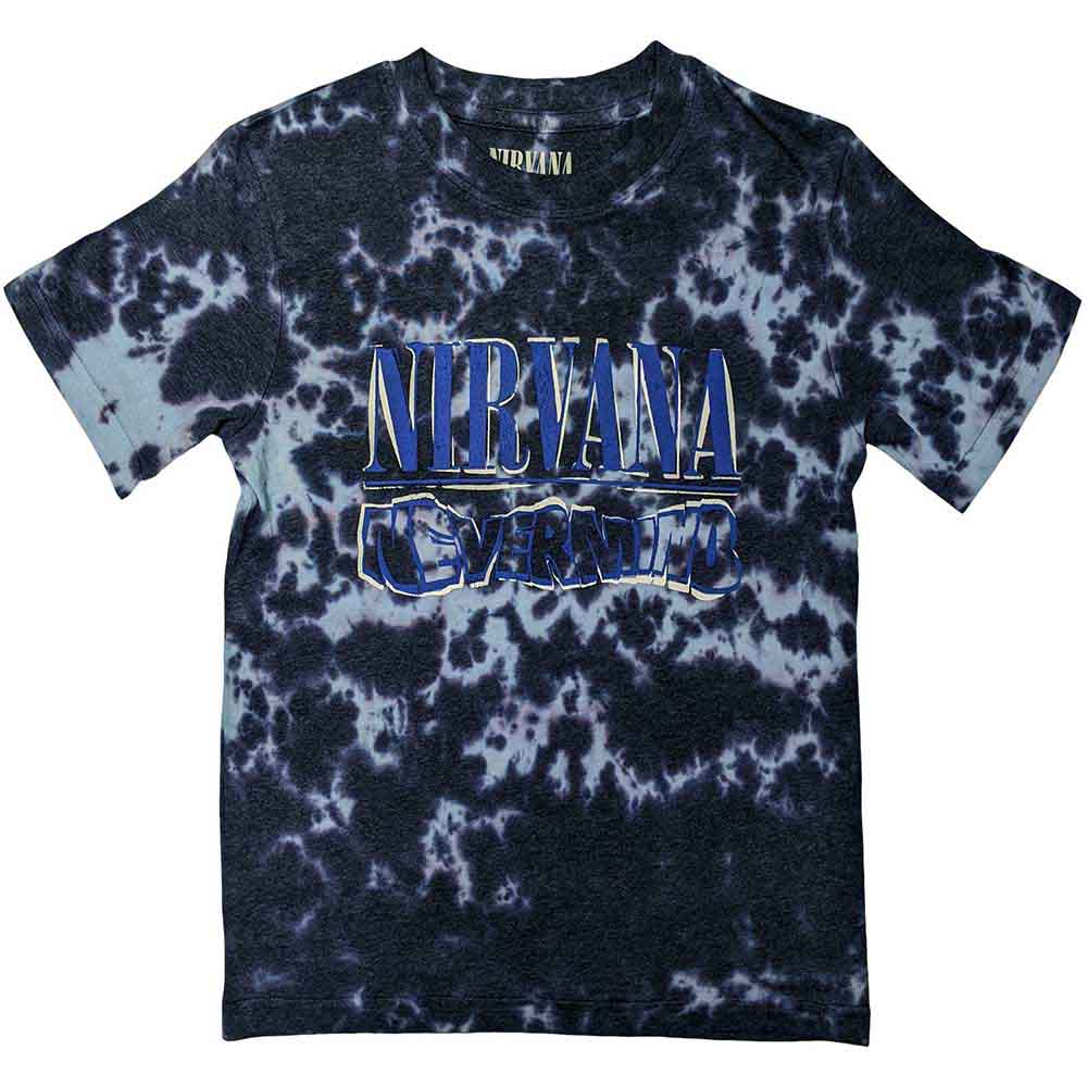 Nirvana Nevermind Wavy Logo Mens T Shirt Officially Licensed