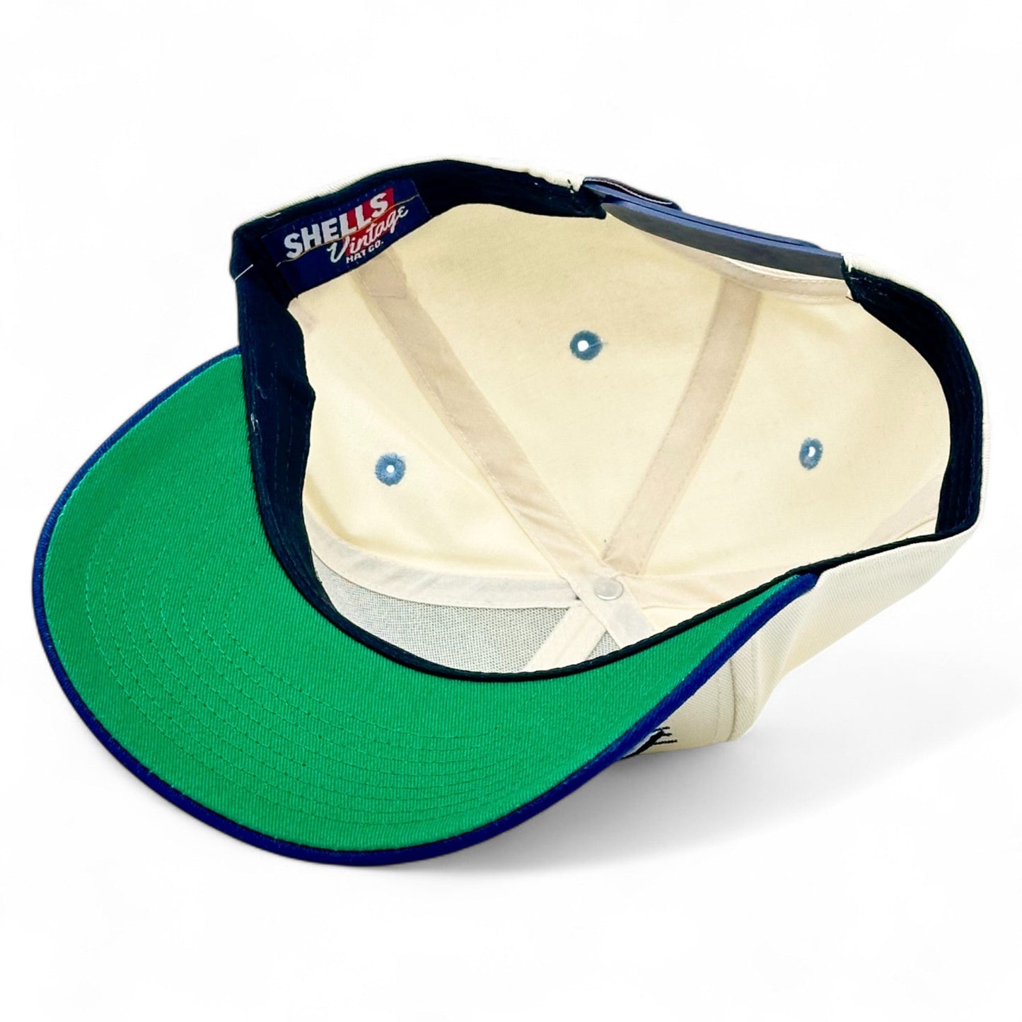 North Carolina Snapback Hat - The Tar Heel (Cream/Navy)