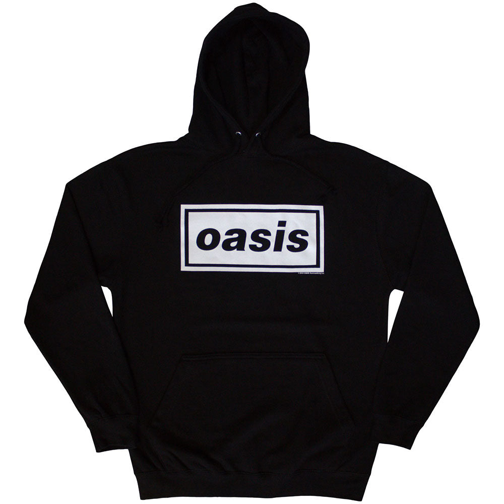 Oasis Decca Logo Mens Hoodie Black